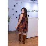 Vestido Estampado Caramelo