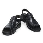  Sandália Masculina Luflex 100% Couro de Carneiro Bico Aberto