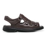 Sandália Masculina Luflex 100% Couro de Carneiro Bico Aberto