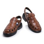 Sandália Masculina Luflex 100% Couro de Carneiro 