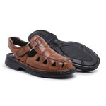Sandália Masculina Luflex 100% Couro de Carneiro 