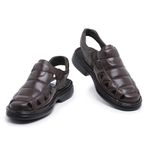 Sandália Masculina Luflex 100% Couro de Carneiro 