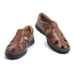  Sandália Masculina Premium Comfort Lufex em Couro Natural de Carneiro