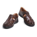  Sandália Masculina Premium Comfort Lufex em Couro Natural de Carneiro