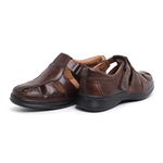  Sandália Masculina Premium Comfort Lufex em Couro Natural de Carneiro