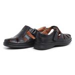 Sandália Masculina Premium Comfort Lufex em Couro Natural de Carneiro