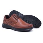 Sapato Masculino Casual Confort Em Couro Legitimo 