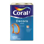 Tinta Acrílica Decora Seda Acetinado Coral 18l