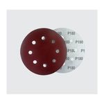 Pac 5 Discos De Lixa 100 180MM 8 Furos NAUBER