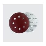 Pac 5 Discos De Lixa 180 180MM 8 Furos NAUBER