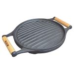 Chapa Bifeteira Dupla Face Redonda Liza e Frisada 28cm - Rig