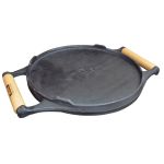 Chapa Bifeteira Dupla Face Redonda Liza e Frisada 28cm - Rig