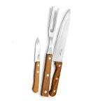 Kit Churrasco 3 Peças Inox - Ke Home