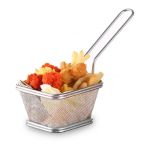 Cesto para Servir Porções Inox 10,5x9x6Cm - Ke Home