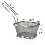 Cesto para Servir Porções Inox 10,5x9x6Cm - Ke Home