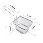 Cesto Para Servir Porções Inox 13x11x8Cm - Ke Home