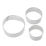 Jogo de 3 Cortador Redondo Inox - Ke Home