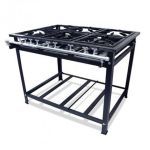 Fogão Industrial 6 Bocas 3D/3S Baixa Pressão P7 G30x30 Tradicional - MR Fogões