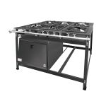 Forno Baixa Pressão Para Embutir de Porta Pintada 4B e 6B 30x30 85 Litros - Mr Fogões
