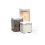 Kit Organizador Hermético Dubai Branco 1/1,5/2 Litro - Unitermi