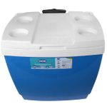Caixa Térmica 42 Litros Com Rodinhas e Alça Retratil Azul - Mor