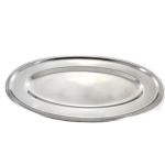 Bandeja Travessa Oval Rasa 40 Cm Inox - Ke Home
