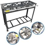 Fogão Industrial 3 Bocas Alta Pressão P5 G30x30 Standart - MR Fogões