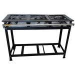 Fogão Industrial 3 Bocas Alta Pressão P8 G40x40 Luxo - MR Fogões