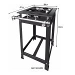 Fogão Industrial 1 Boca Dupla Baixa Pressão P5 G30x30 Standart - MR Fogões
