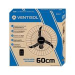Ventilador de Parede 60Cm 200W Bivolt - Ventesol