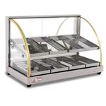 Estufa Quente Elétrica 8 Bandejas Dupla Vitrine Expositor Inox - Titã