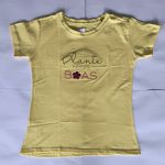 T- Shirt Bordada - Amarela