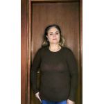 BASICA FEMININA POLIESTER MARRON