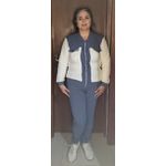 CONJUNTO ZIPER E DETALHES CINZA 