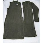 CONJUNTO VESTIDO LAZINHA COM CARDIGÃ VERDE ESCURO