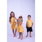 VESTIDO BOTAO- AMARELO 