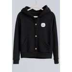 BLUSA MOLETOM CANGURU - PRETO