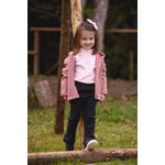 CAMISETA GOLA ALTA - ROSA 