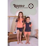 PIJAMA - SHORT CHUMBO E CAMISETA LARANJA