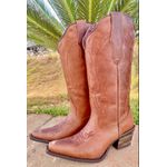 Bota Feminina Texana Tucson - Couro Euro Texas Wisky 