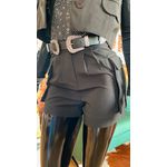 SHORT CARGO CREPE PRETO