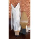 Bota Texana Tucson - Couro Flora Off-White