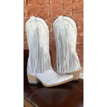 Bota Texana Tucson - Couro Flora Off-White