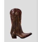 Bota Feminina Texana Tucson -Couro Firenze Café - Solado P51 Rústico Café