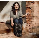 Bota Feminina Texana - Couro Preto 