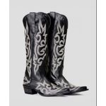 Bota Feminina Texana - Couro Preto 