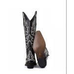 Bota Feminina Texana - Couro Preto 