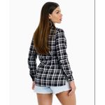 Blusa Buphallos Xadrez Preta