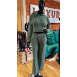 CALÇA FEMININA OSMOZE MOLETOM VERDE MILITAR