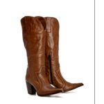 Bota Feminina Texana - Couro Firenze Caramelo - Solado P51